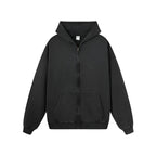 Essential Heavyweight Acid-wash Zip-up Hoodie