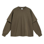 Essential Mock Double Layer Long Sleeve T-Shirt