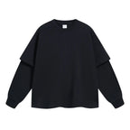 Essential Mock Double Layer Long Sleeve T-Shirt