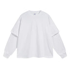 Essential Mock Double Layer Long Sleeve T-Shirt