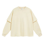 Essential Mock Double Layer Long Sleeve T-Shirt