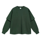 Essential Mock Double Layer Long Sleeve T-Shirt