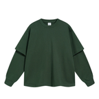 Essential Mock Double Layer Long Sleeve T-Shirt