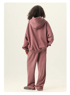Essential Vintage Wash Button Neck Hoodie