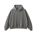 Essential Vintage Wash Button Neck Hoodie