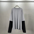 Essential Vintage Wash Double Layer Long Sleeve