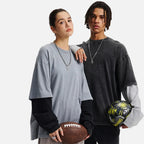 Essential Vintage Wash Double Layer Long Sleeve
