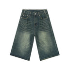 Extra Long Length Vintage Wash Jorts