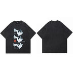 'Fall in Love with You' Acid Washed Graphic T-Shirt