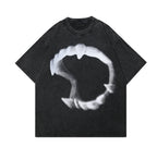 Fangs Graphic Acid Wash T-Shirt