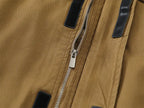 Fleece Lined Funnel Neck Twill Jacket