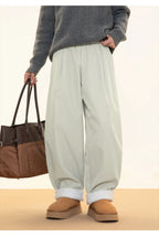 Fleece Lined Wide Leg Pants