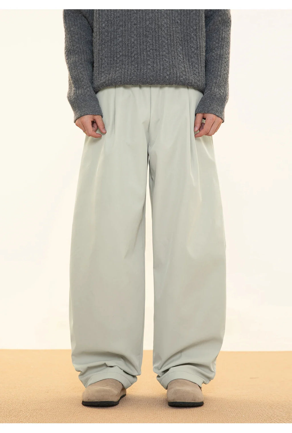 Fleece Lined Wide Leg Pants