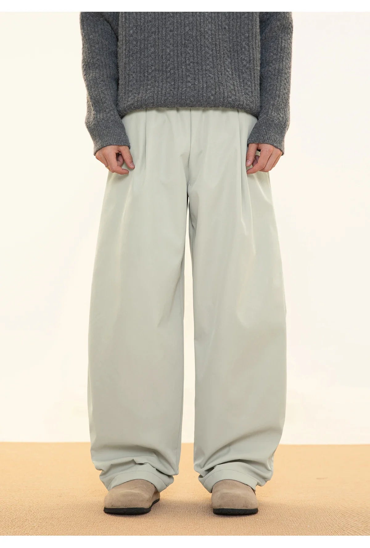 Fleece Lined Wide Leg Pants