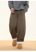 Fleece Lined Wide Leg Pants