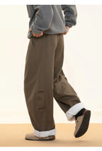 Fleece Lined Wide Leg Pants