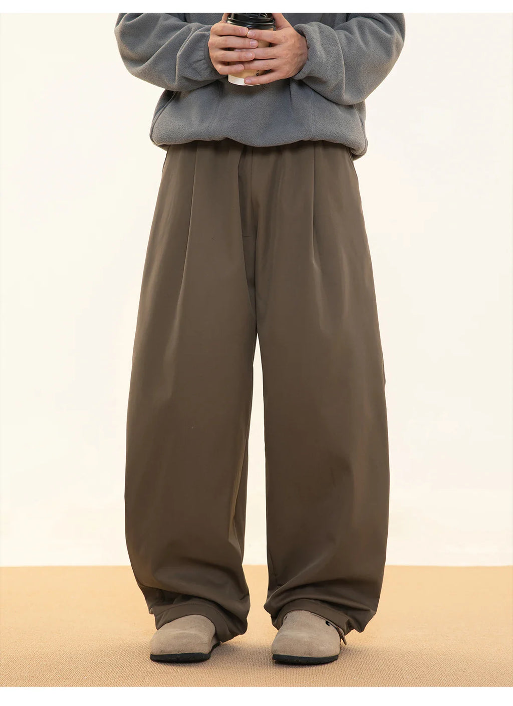 Fleece Lined Wide Leg Pants