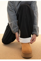 Fleece Lined Wide Leg Pants