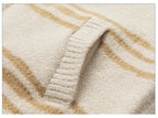 Glitch Stripe Zip-up Hooded Sweater