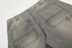 Grey Washed Baggy Carpenter Jeans