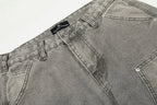 Grey Washed Baggy Carpenter Jeans