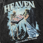 'Heaven' Acid Wash Graphic T-Shirt