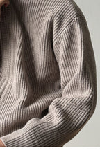 Heavy Ribbed Knit Jacket