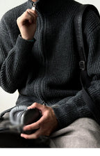 Heavy Ribbed Knit Jacket
