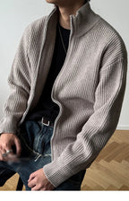 Heavy Ribbed Knit Jacket