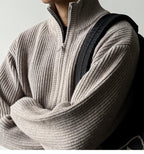 Heavy Ribbed Knit Jacket