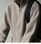 Heavy Ribbed Knit Jacket