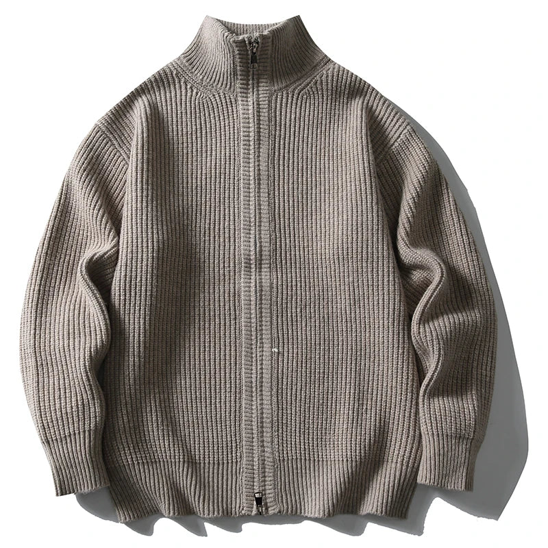 Heavy Ribbed Knit Jacket