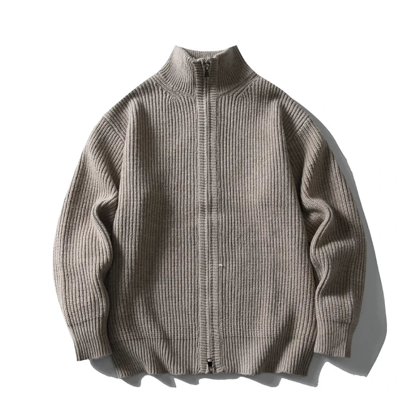 Heavy Ribbed Knit Jacket