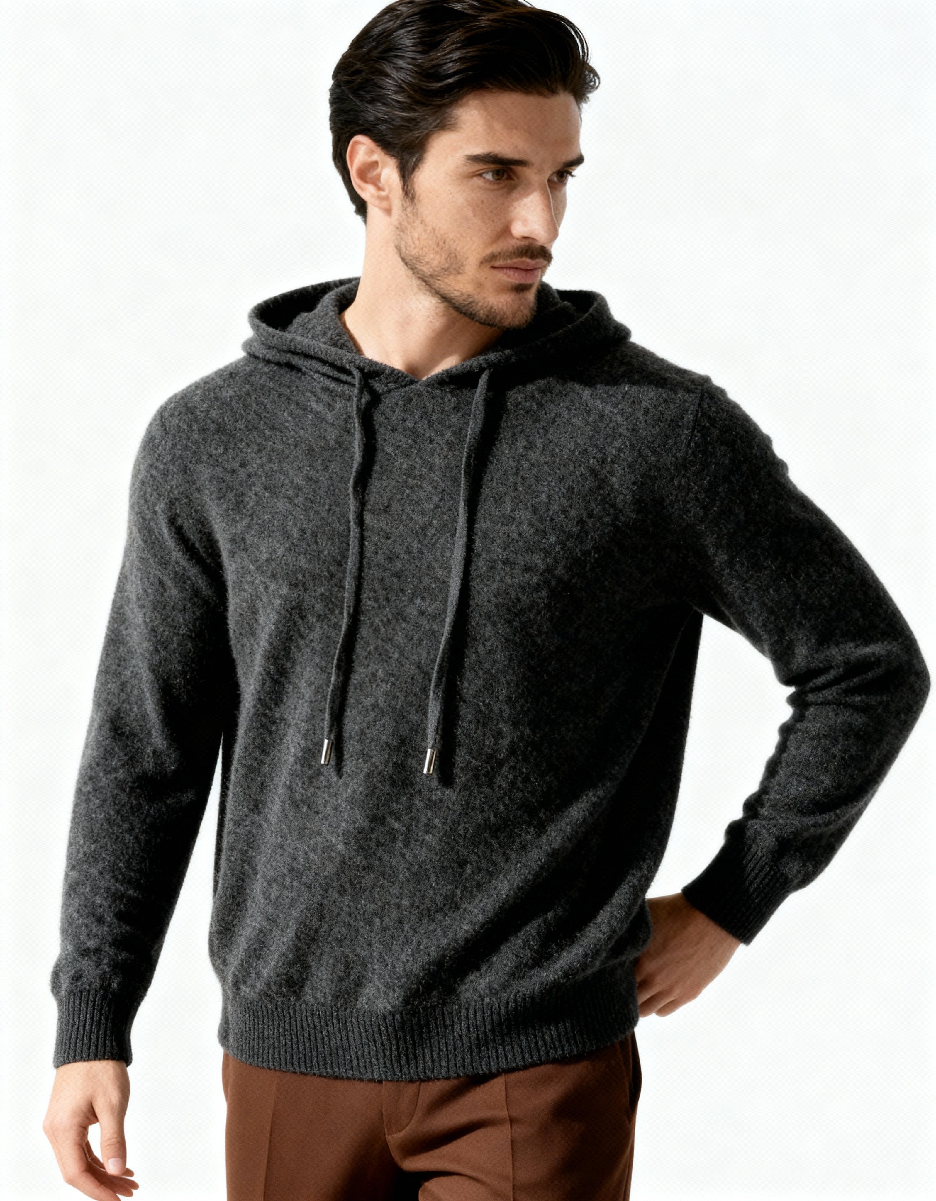 Luxurious Cashmere Pullover Hoodie