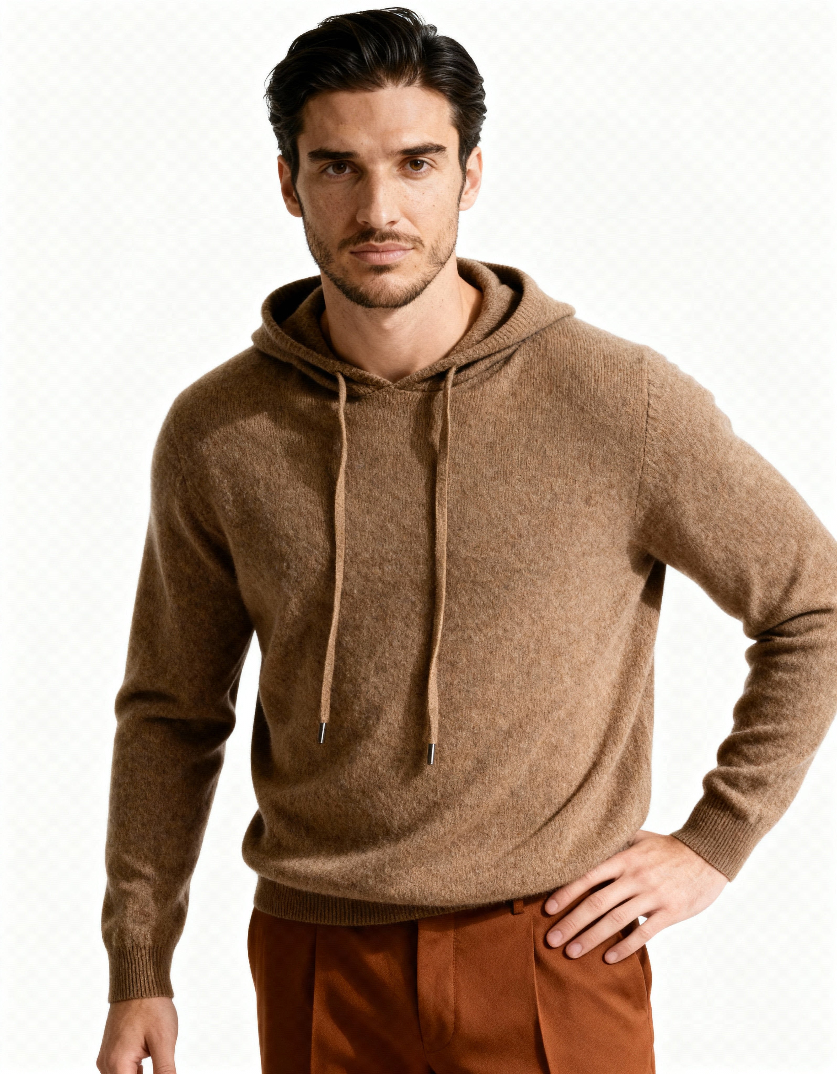 Luxurious Cashmere Pullover Hoodie