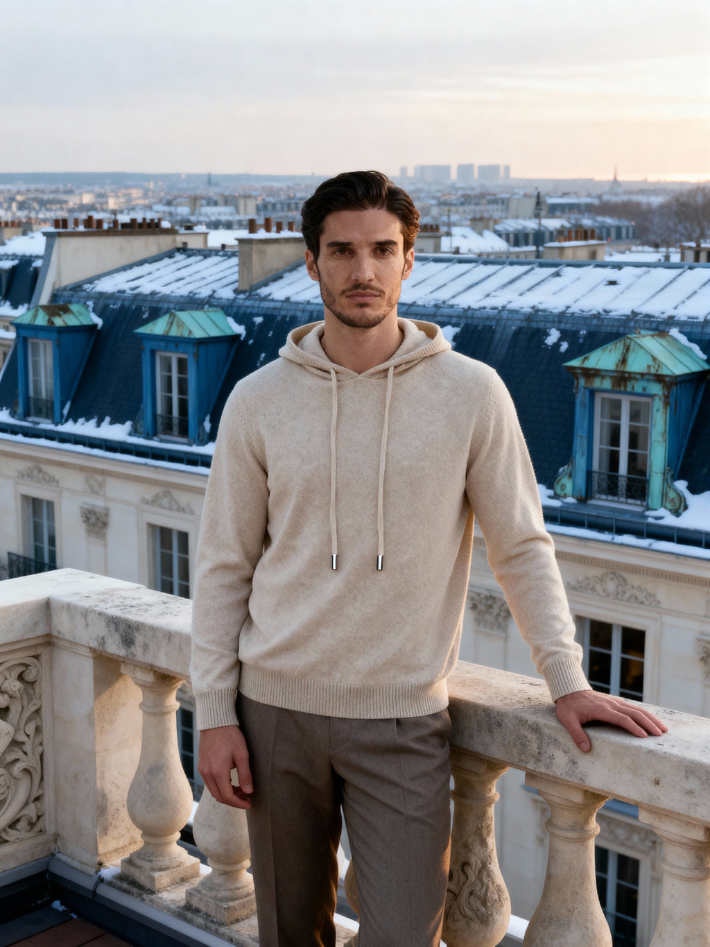 Luxurious Cashmere Pullover Hoodie