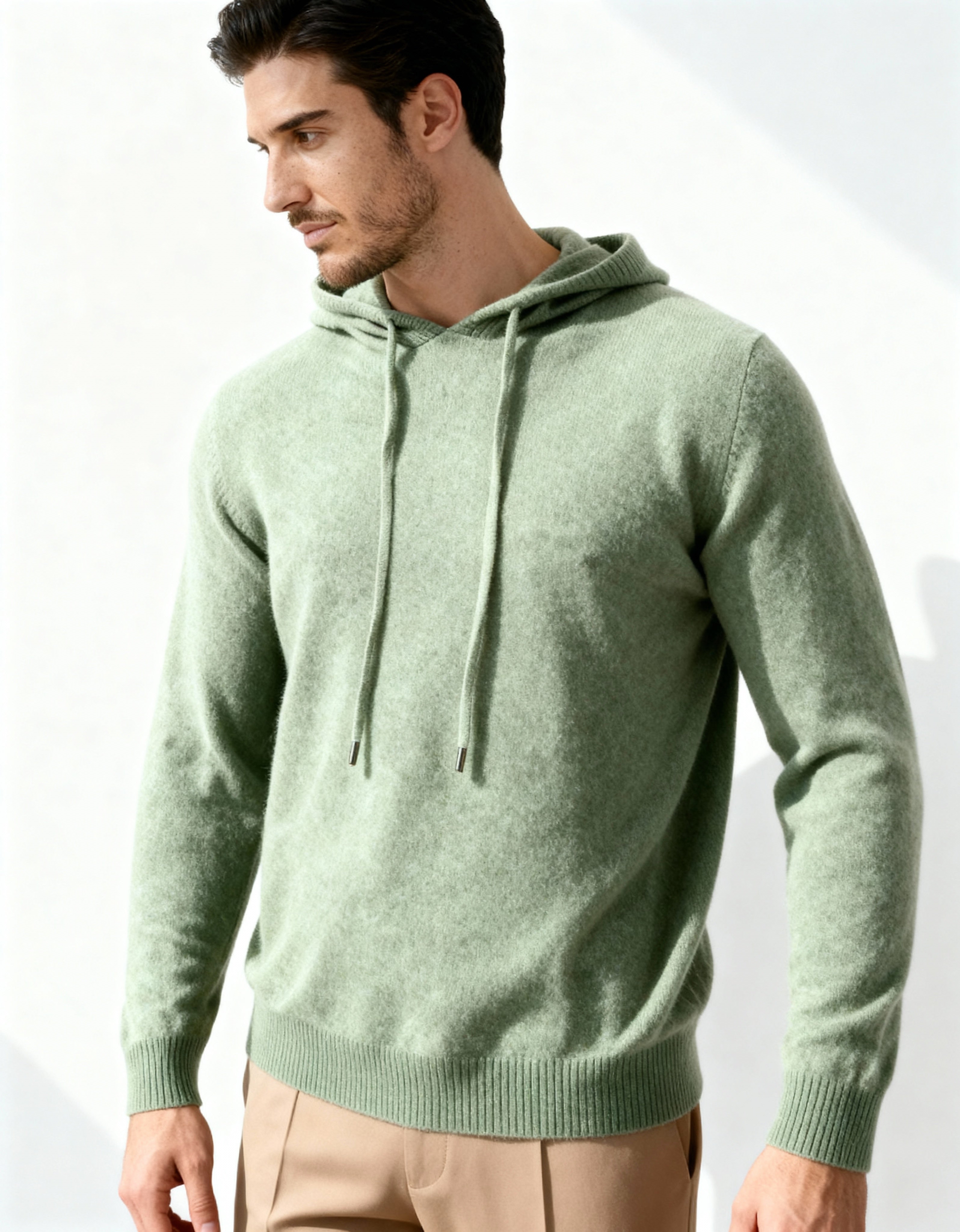 Luxurious Cashmere Pullover Hoodie