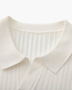 Luxury Ribbed Polo Shirt