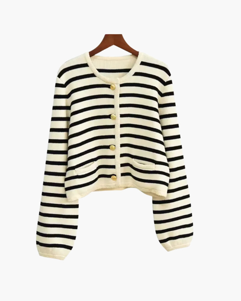 Luxury Striped Wool Waistcoat