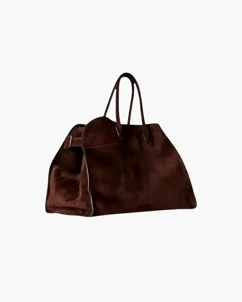 Luxurious Velvet Henna Tote