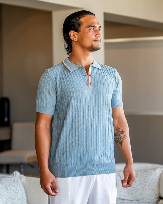 Classic Knit Polo in Ashford Style