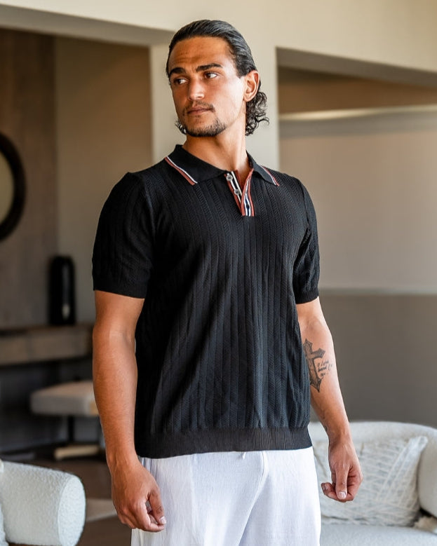 Classic Knit Polo in Ashford Style