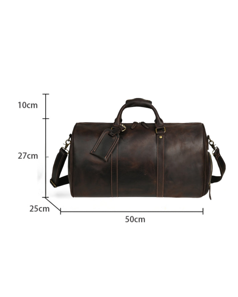 Montague Genuine Leather Travel Duffle