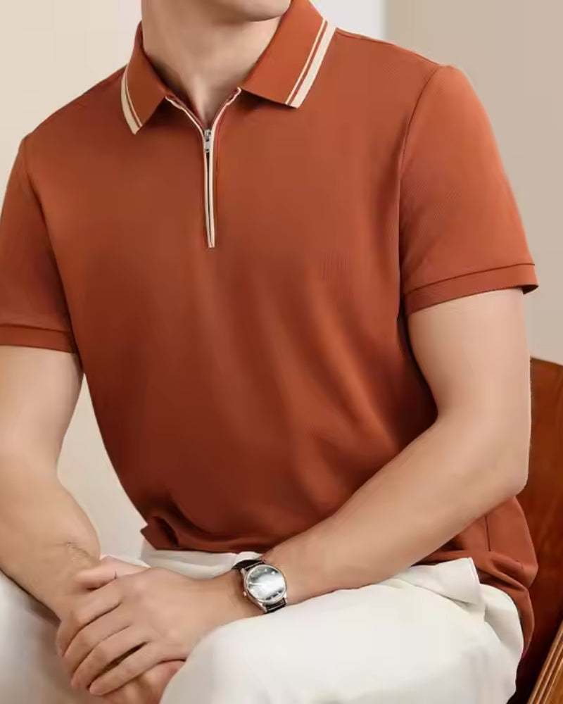 Ridgeway Zip Neck Polo Shirt