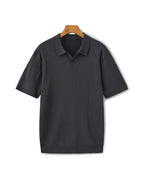 Luxury Ribbed Polo Shirt