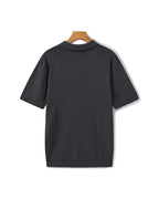 Luxury Ribbed Polo Shirt
