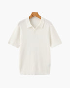 Luxury Ribbed Polo Shirt