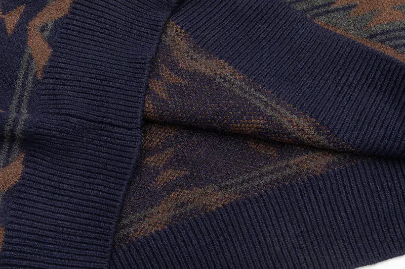 Jacquard Grandad Jumper