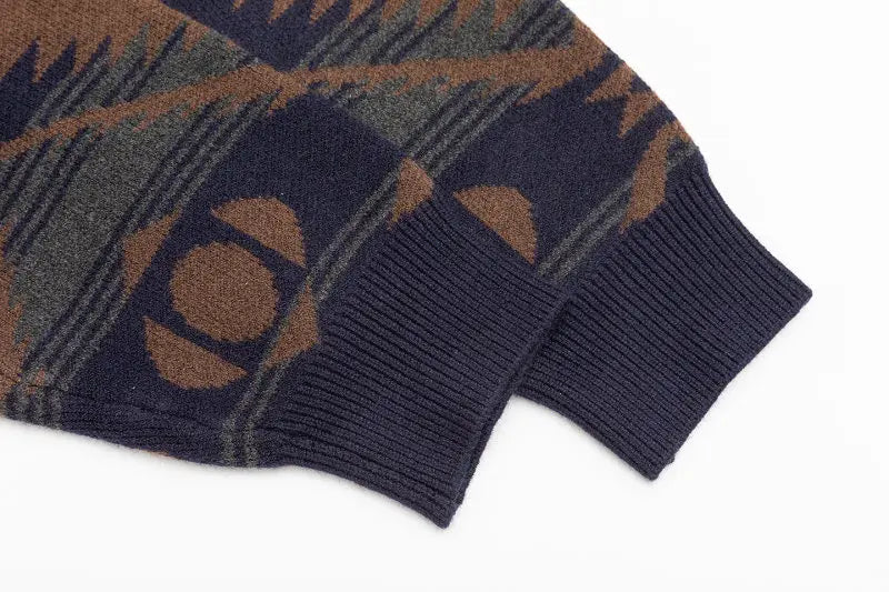 Jacquard Grandad Jumper