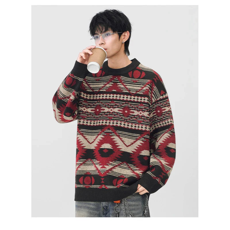Jacquard Grandad Jumper